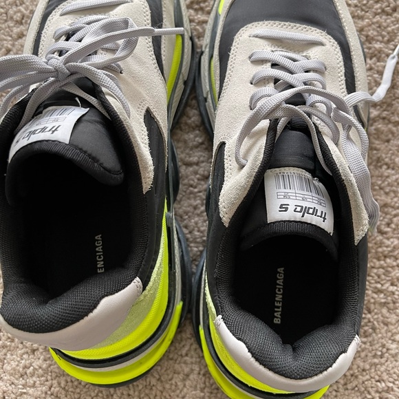 Balenciaga - Triple S Nylon, Suede and Leather Sneakers - Men - Light gray sz11 - Picture 5 of 12